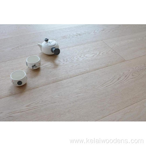 Engineered smoked oak parquet flooring